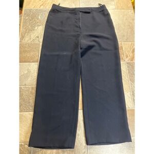 John Paul Richard Uniform Navy Blue‎ Wide Leg Dress Pants Size 10